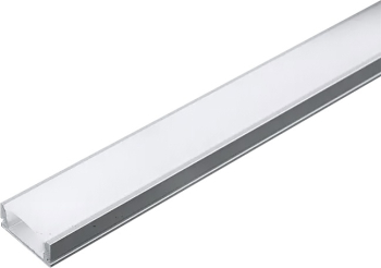 Profil aluminiu 2m pentru Banda LED 17.4mm x 7mm cu difuzor alb mat si