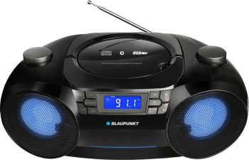 Boombox Blaupunkt BB31LED, Bluetooth, FM, MP3, AUX, USB, Ceas cu alarma, lumini, LED