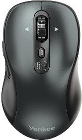Mouse Yenkee YMS 2010BK Gyro – Mouse wireless dual-mode (2.4 GHz + Bluetooth), optic 1600 DPI, 6 butoane + scroll, negru