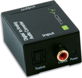 Media convertor Techly Digital Toslink SPDIF Coaxial audio L/R RCA c