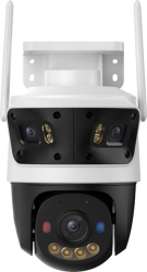 Camera de supraveghere IP WiFi 6 rotativa PT cu lentila triplă Imou Cruiser Triple Full Color IPC-S7UP-11M0WED, 5 MP + 2 x 3MP, mod Always On Record, microfon și difuzor, 2x slot card, IR/lu
