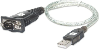 Convertor adaptor USB la serial RS232 0.45 cm Techly IDATA USB-SER-2T