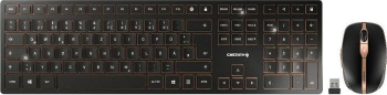 Tastatura Cherry DW 9000 SLIM Desktop Set - US Layout Standard, Negru/Cupru