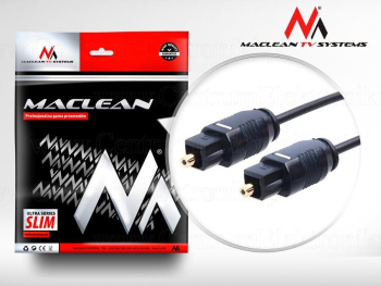 Maclean Optical fibre cable Toslink T-T SLIM 5m