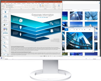 Eizo 23.8" IPS FlexScan, Full HD, HDMI, DisplayPort, Boxe alb - imagine 1