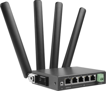 Router wireless Edimax WL-Router D5G-8459 (Industrial DIN Rail 5G NR) Negru