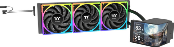 Cooler procesor lichid 360 AIO Thermaltake LCD ARGB MAGCurve 360 Ultra