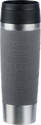 Emsa TRAVEL MUG Classic Grande thermal mug (grey/stainless steel, 0.5 liters)