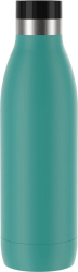 Emsa Bludrop Color insulated drinking bottle 0.7 liters, thermos bottle (petrol, stainless steel)
