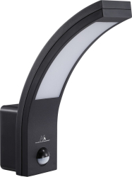 Lampa LED Maclean cu senzor de mișcare, senzor PIR 10W, IP54, 750lm negru