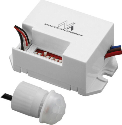 Senzor de mișcare Maclean PIR, cu senzor extern, 360°, 800W, MCE32