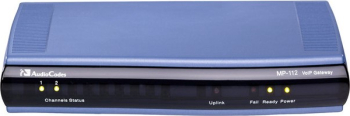 Echipament Telefonie IP NOU AudioCodes MediaPack MP-112 VoIP Gateway 2 FXS Ports Fast Ethernet Network Voice/Fax Support MP112/2S/SIP