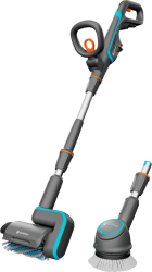 Curatator Pardoseli Gardena AquaBrush Universal 18V P4A Solo, Gri/Turcoaz fara acumulator si incarcator in set