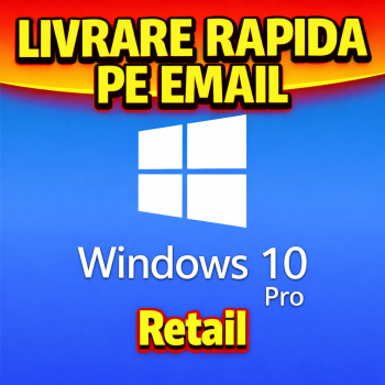 Microsoft Windows 10 Pro Retail - Activare permanenta