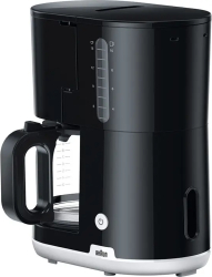 Cafetiera Braun KF1100BK 1000 W Carafa din sticlă Capacitate 1.38 L Filtru pivotant Sistem anti-picurare Oprire automata Negru