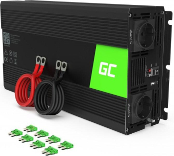 Invertor de tensiune Green Cell 230V 3000W/6000W Negru