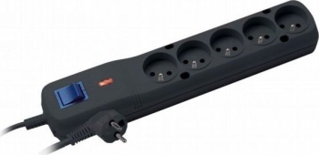 Prelungitor LESTAR LV-530W 1L 5.0m Negru