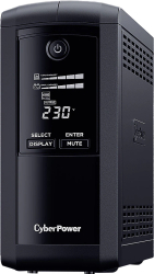 UPS 1000VA 550W CyberPower Line-interactive VP1000ELCD-FR 4x Schuko 1x RJ45 USB Tower
