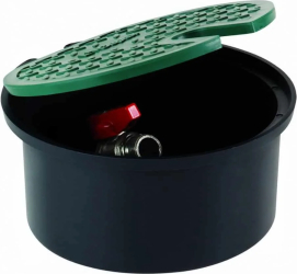Camin protecie vane irigaii rotund 110mm cu ventil 3/4 din polipropilena durabila