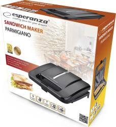 Sandwich maker Esperanza PARMIGIANO EKT010 1000W, Negru