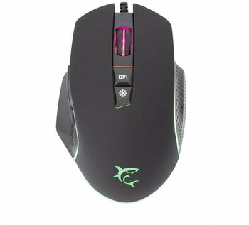 Mouse White Shark GARETH-B 1000-6400 DPI, Negru