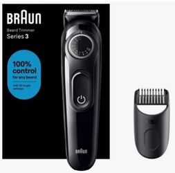 Aparat de tuns barba Braun BT3400 cu buton rotativ de precizie 1 instrumente de îngrijire autonomie 50 minute Negru
