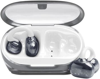 Casti Open-Ear JBL Soundgear Clips True Wireless Bluetooth 4 microfoane Multipoint Autonomie 32 ore IP54 Alb