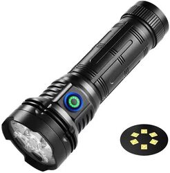Lanterna tactica reîncărcabilă YM-F96-6 cu funcție Power Bank Culoare - negru