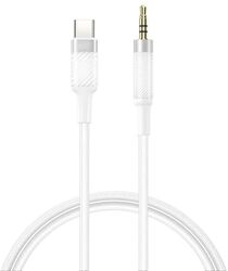 Cablu auxiliar audio Type-C la 3.5 mm Jack 1m alb XO-NB-R279B