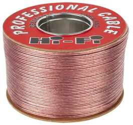 Cablu difuzor 10m Profesional 2x1mm Cupru transparent Cabletech KAB0564-10