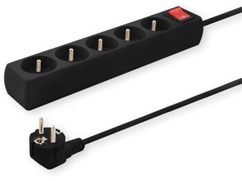 Prelungitor Elmak Power strip with anti-surge protection 5 outlets with ground wire, 3m Savio LZ-02