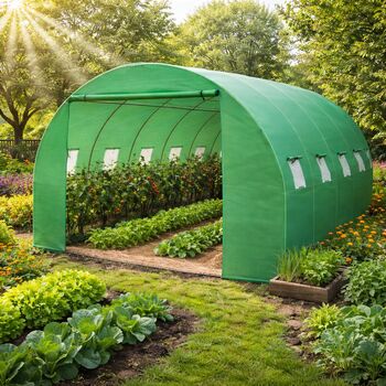 Sera grădină 10x4x2m tip tunel pentru legume verde