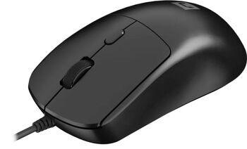 Mouse Cu Fir Natec Hawk 2, Rezoluție Maximă 2400dpi, 4 Butoane, Lungime Cablu 180 Cm, Negru