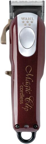 Mașină de tuns profesională Wahl Cordless Magic Clip 5-Star, 5V, Roșu/Burgundy