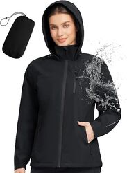 Jacheta neagra usoara de primavara pentru femei respirabila XL