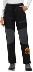 Pantaloni de ski de iarna pentru femei impermeabili negri M
