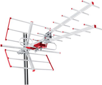 Antena TV DVB-T/T2 HEVC Maclean, activă, combo extern, filtru Lte, UHF/VHF max 100dBµV, MCTV-855A