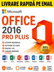 Microsoft Office 2016 Pro Plus - Activare rapidă - Activare permanenta - Fără abonament