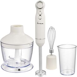 Mixer vertical Fram FHBL-RAC1200CR 1200 W Viteza variabila Funcție turbo Accesorii tocător tel cană de mixat picior blender din inox Motor DC Capacitate tocător 500 ml Capacitate