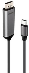 Cablu Lindy Bi-directional Usb C La Displayport, Lungime 2m, Supported Bandwidth 32.4gbps, Rezoluție Maximă 7680x4320@60hz