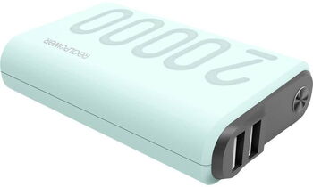 Baterie externă RealPower 20000 mAh 18 W PB-20000 PD+ light blue