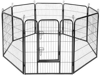 TARC MODULAR PENTRU CÂINI 8 PANOURI 80X100 CM Rebel ANI