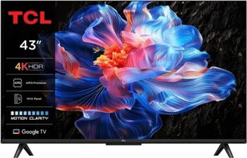 Smart 108 cm 43" 4K TCL 43P6K Seria P6K UltraHD Black