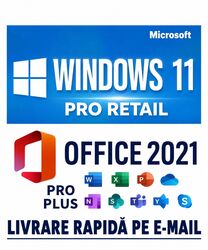 Windows 11 Pro Retail + Office 2021 Pro Plus Licenta Permanenta