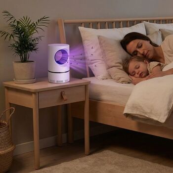 Aparat anti-insecte electric cu lumina UV și conexiune USB &ndash tehnologie vortex silențioasă PMCI7NT0TNYK