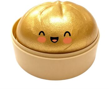 Jucarie Squishy Cu Sclipici Aurie