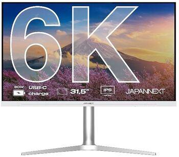 Japannext 32" IPS 6K (6016x3384) HDMI DisplayPort Boxe (Alb Argintiu)