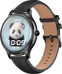 SmartWatch COLMi L28 negru curea piele neagră