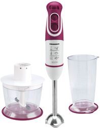 Mixer vertical Heinner Charm HB-600BG 600 W 5 viteze Funcție turbo Tel Tocător Alb/Visiniu