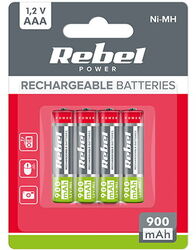 ACUMULATORI NI-MH AAA R3 900MAH BLISTER 4 BUC Rebel